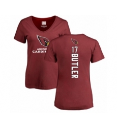 Football Women's Arizona Cardinals #17 Hakeem Butler Maroon Backer T-Shirt