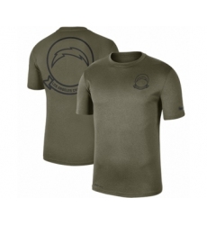 Football Men's Los Angeles Chargers Olive 2019 Salute to Service Sideline Seal Legend Performance T-Shirt