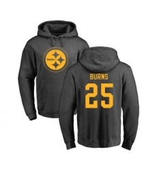 Football Pittsburgh Steelers #25 Artie Burns Ash One Color Pullover Hoodie