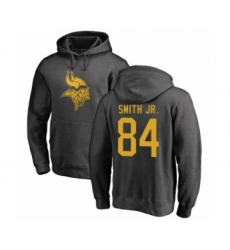 Football Minnesota Vikings #84 Irv Smith Jr. Ash One Color Pullover Hoodie