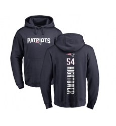 Football New England Patriots #54 Dont'a Hightower Navy Blue Backer Pullover Hoodie