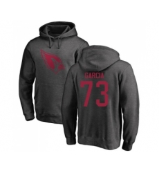 Football Arizona Cardinals #73 Max Garcia Ash One Color Pullover Hoodie
