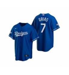 Men's Los Angeles Dodgers #7 Julio Urias Royal 2020 World Series Champions Replica Jersey