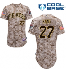 Youth Majestic Pittsburgh Pirates #27 Jung-ho Kang Replica Camo Alternate Cool Base MLB Jersey