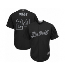 Men's Detroit Tigers #24 Miguel Cabrera  Miggy  Authentic Black 2019 Players Weekend Baseball Jersey