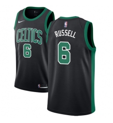 Men's Adidas Boston Celtics #6 Bill Russell Authentic Black NBA Jersey - Statement Edition