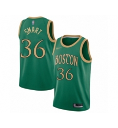 Women's Boston Celtics #36 Marcus Smart Swingman Green Basketball Jersey - 2019 20 City Edition