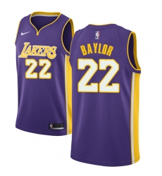 Youth Nike Los Angeles Lakers #22 Elgin Baylor Swingman Purple NBA Jersey - Statement Edition