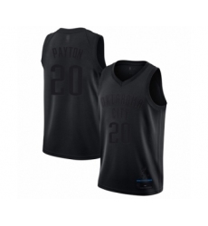 Men's Oklahoma City Thunder #20 Gary Payton Swingman Black MVP Basketball Jersey