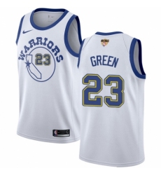 Youth Nike Golden State Warriors #23 Draymond Green Authentic White Hardwood Classics 2018 NBA Finals Bound NBA Jersey