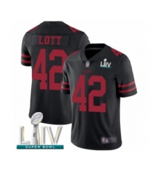 Youth San Francisco 49ers #42 Ronnie Lott Black Vapor Untouchable Limited Player Super Bowl LIV Bound Football Jersey