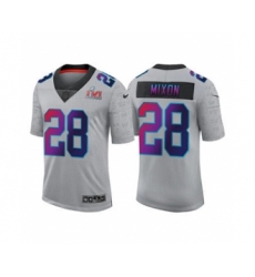 Men's Cincinnati Bengals #28 Joe Mixon 2022 Gray Super Bowl LVI Limited Stitched Jersey Men's Cincinnati Bengals #28 Joe Mixon 2022 Gray Super Bowl LVI Limited Stitched Jersey
