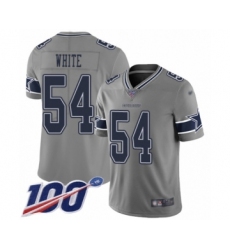 Youth Dallas Cowboys #54 Randy White Limited Gray Inverted Legend 100th Season Football Jersey