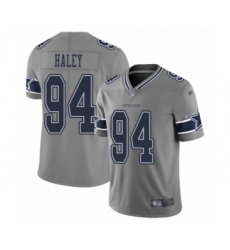 Women's Dallas Cowboys #94 Charles Haley Limited Gray Inverted Legend Football Jersey